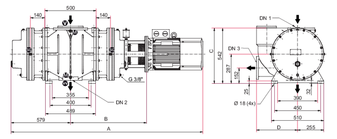 Okta 6000 M罗茨真空泵